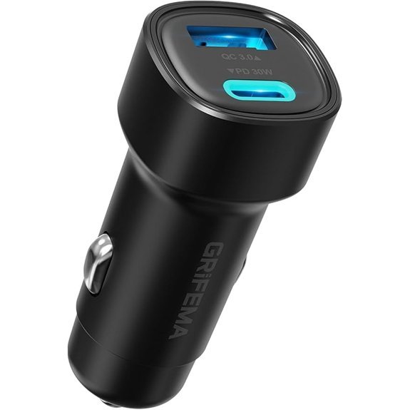 GRIFEMA 48W Dual Port Car Charger