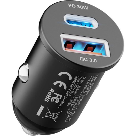 GRIFEMA 30W Dual Port Fast Car Charger