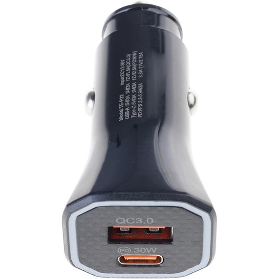 38W Fast Charging Car Adapter with Double Ports