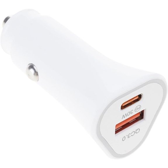 38W Fast Charging Car Adapter with Double Ports