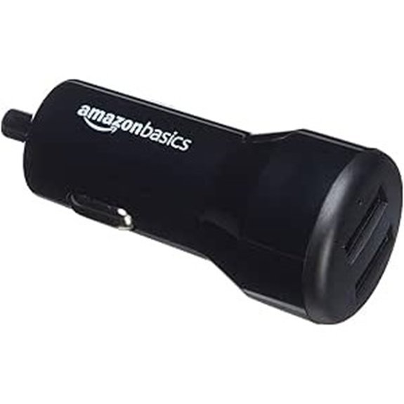 Amazon Basics Dual-Port USB Car Charger Adapter