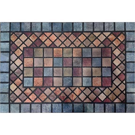 Nicoman Heavy Duty Boot Scraper Doormat (Blue Border)