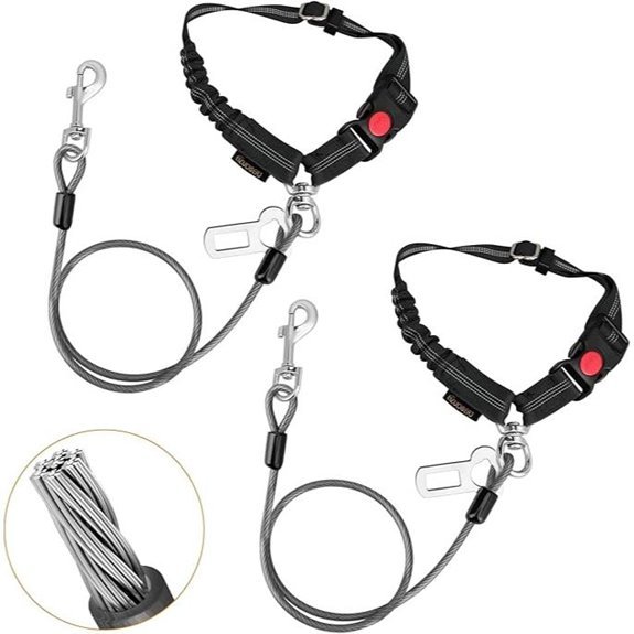 Chew Proof Dog Car Seat Belt for Large Dogs