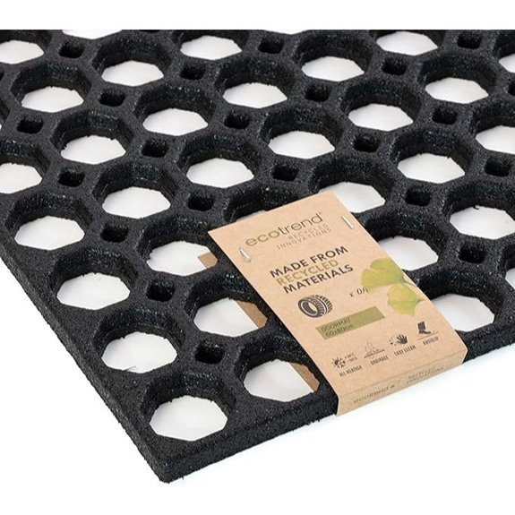 Honeycomb Outdoor Rubber Doormat Boot Scraper Mat