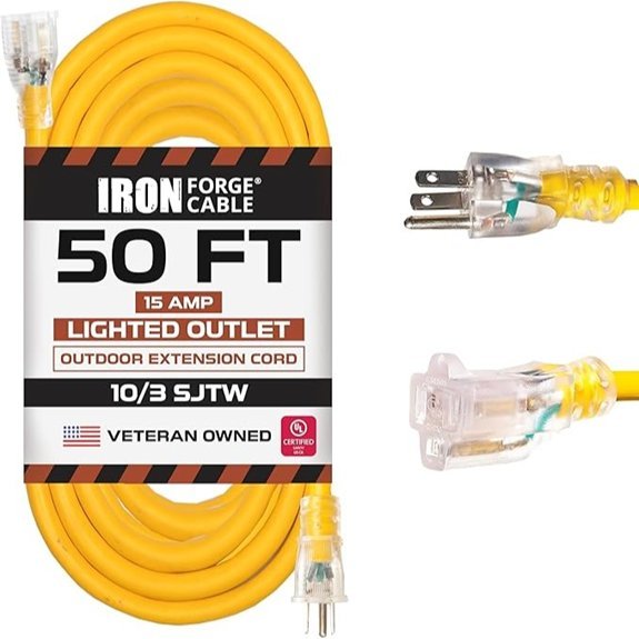 IRON FORGE CABLE 50 Ft Outdoor Extension Cord