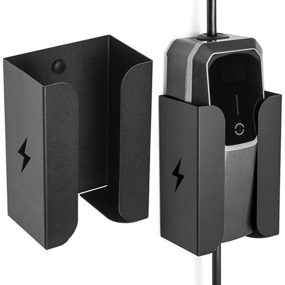 etterr Electric Wall Car Charger Holder (Black)