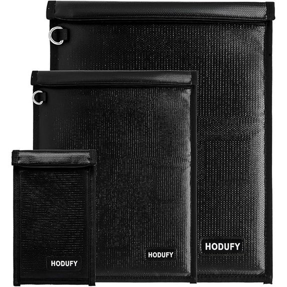 Faraday Bag for Laptops Tablets & Car Keys (3-Pack)