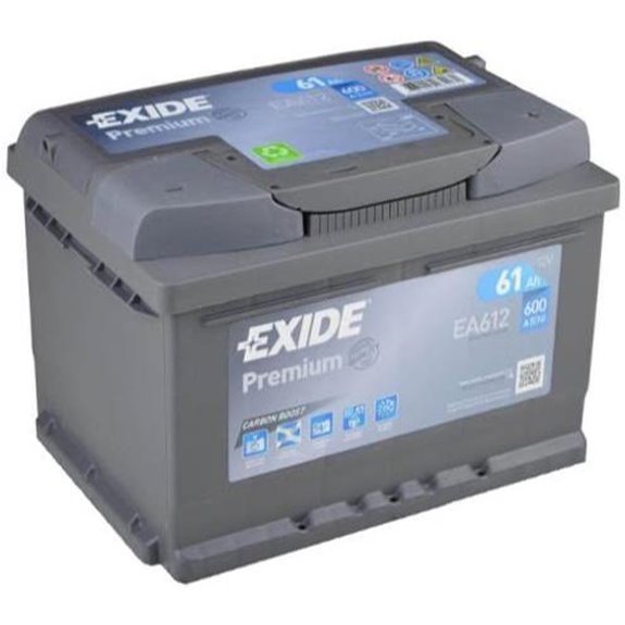 Exide Premium carbon starter battery 12 V 60 Ah EA612