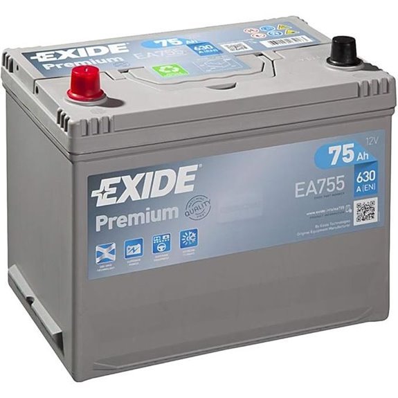 Exide Premium 12V 75Ah Car Battery - 4 Years Warranty