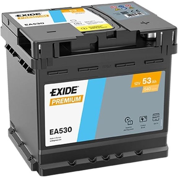 Exide Premium Car Battery EA530 53 Ah 12V