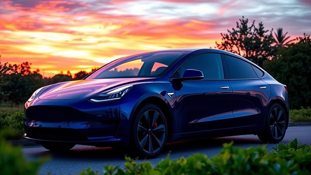 eye catching colors for tesla