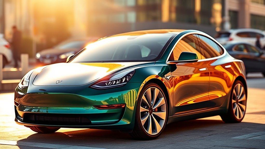 eye catching tesla model 3 colors