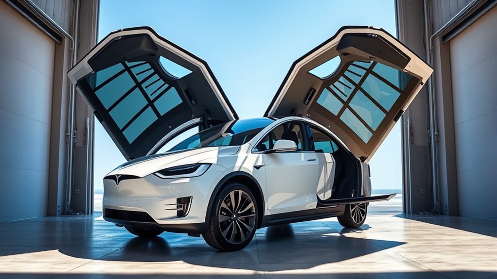 falcon wing door clearance requirements