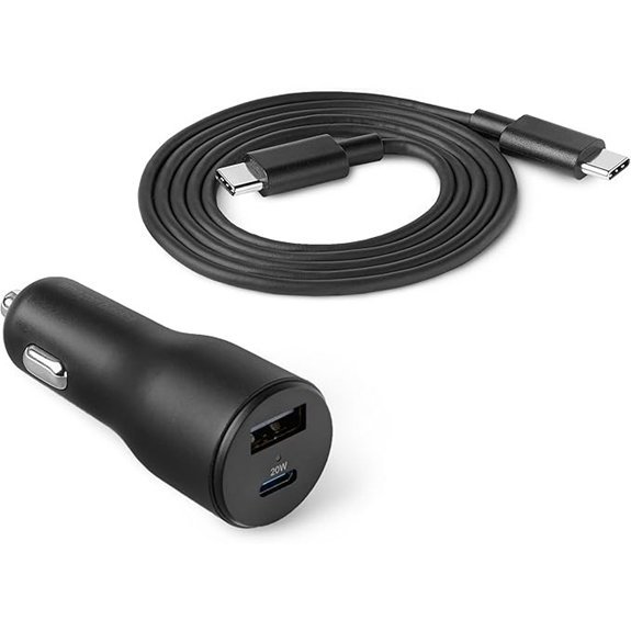 Amazon Basics Fast-Charging Car Charger with Cable