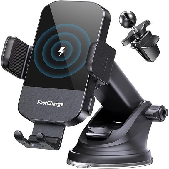 CHGeek 15W Fast Wireless Car Charger Phone Mount