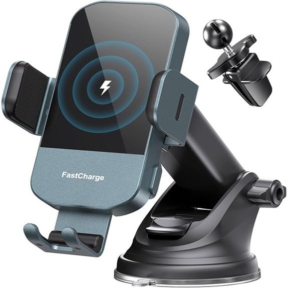 CHGeek 15W Fast Wireless Car Charger Phone Mount
