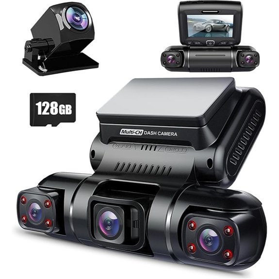 PRUVEEO 4 Channel FHD Dash Cam with GPS