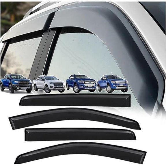 Ford Ranger Wind Deflectors (2012-2022)
