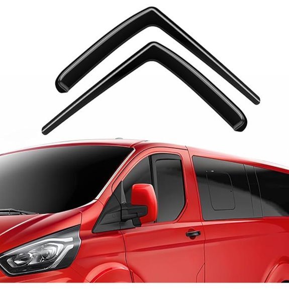 Wind Deflectors Rain Guards for Ford Transit Custom