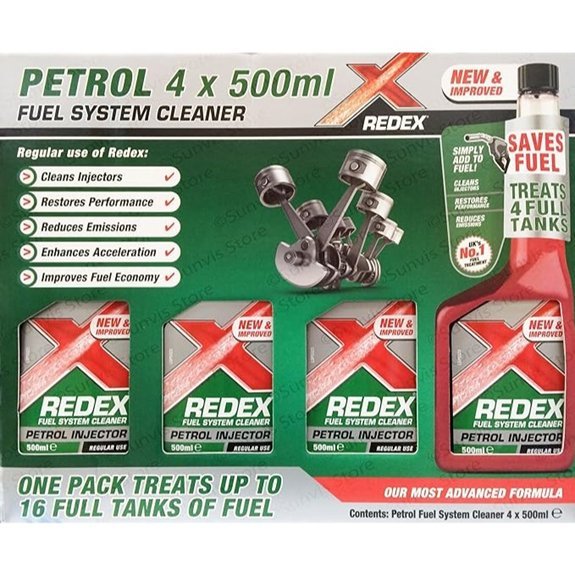 REDEX Petrol Fuel System Cleaner 4 x 500ML