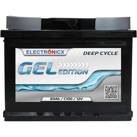 Electronicx Edition gel battery 80 ah 12v motorhome boat supply