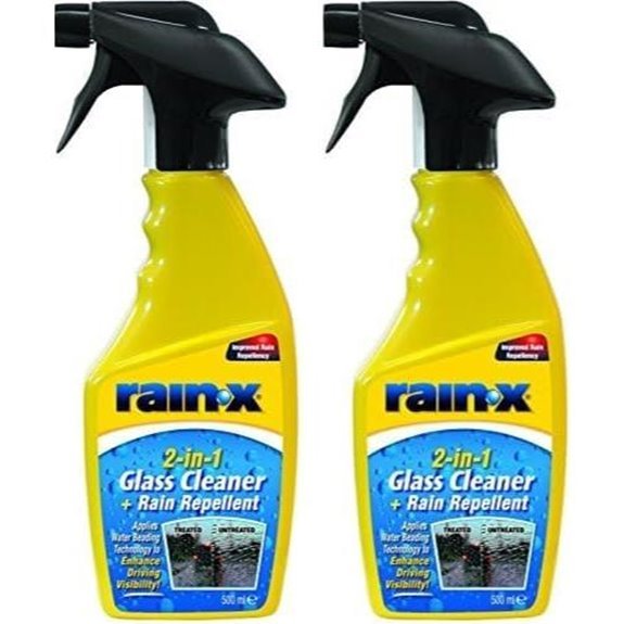 Rain-X 88199500 2in1 Glass Cleaner + Rain Repellent 500ml (Pack of 2)