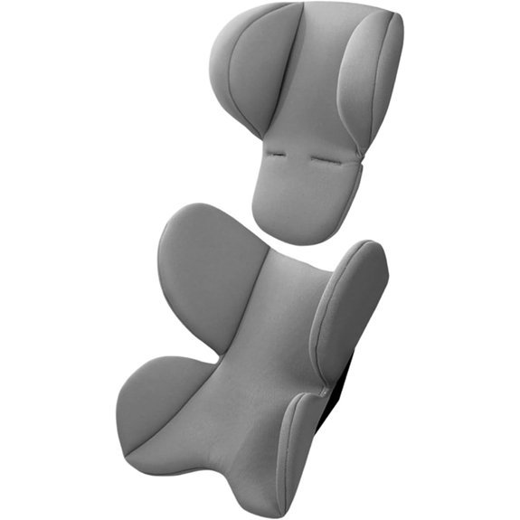 Baby Car Seat Cushion and Head Support (Gray)