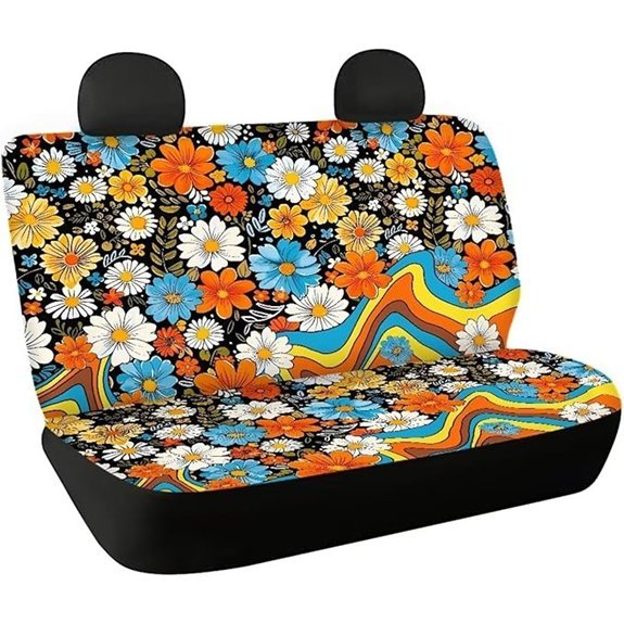 Binienty Groovy Flower Car Seat Covers (2 Pcs)