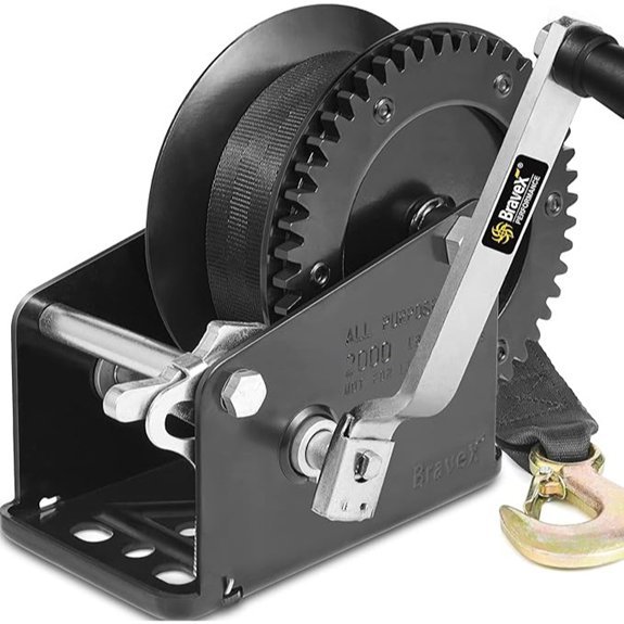 Bravex Heavy Duty Boat Winch (2000lbs)