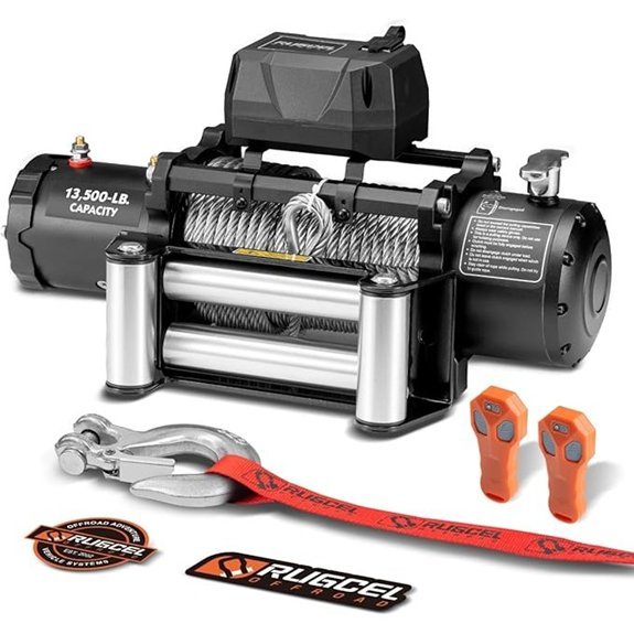 RUGCEL 13500lb Waterproof Electric Truck Winch