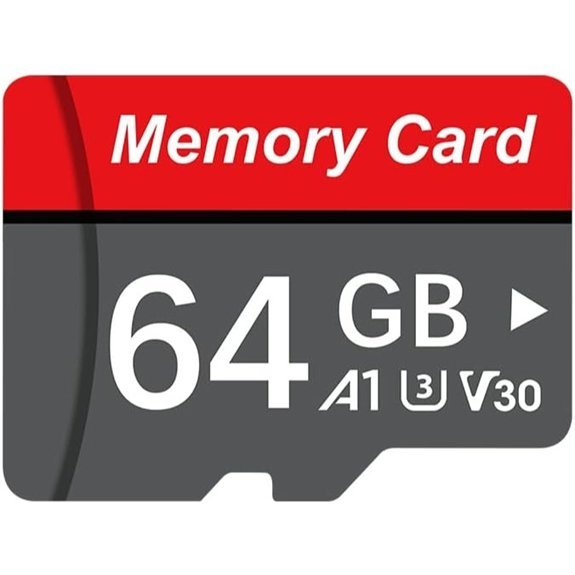 64GB Memory Card A1 V30 U3 Micro SD Card for Dash Cam