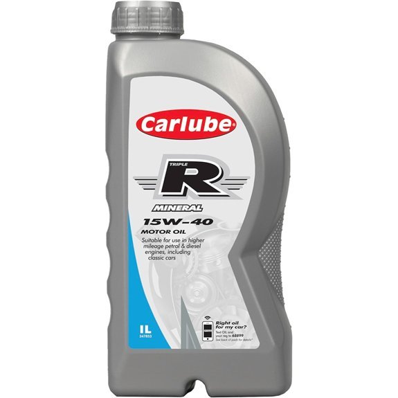 Carlube Triple R 15w40 High Mileage Semi Synthetic Engine Oil 1L