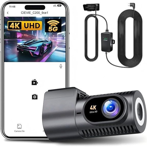 4K Dash Cam Bundle with 64GB Card
