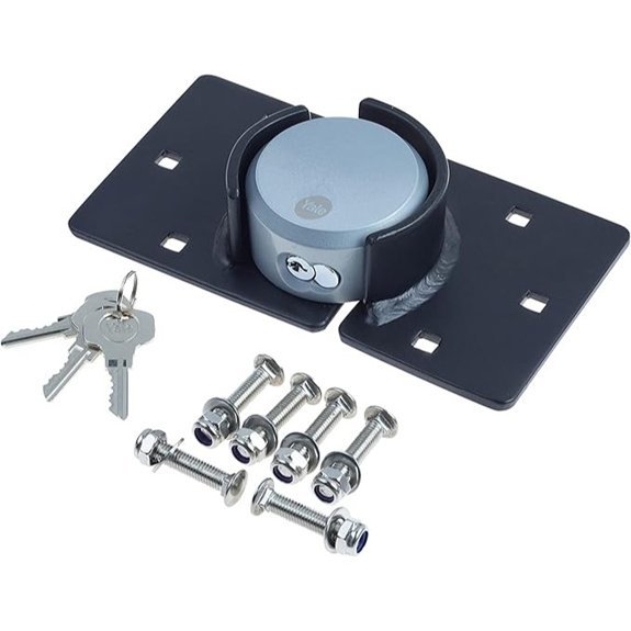 Yale Van Lock - Maximum Security (Black/Silver)