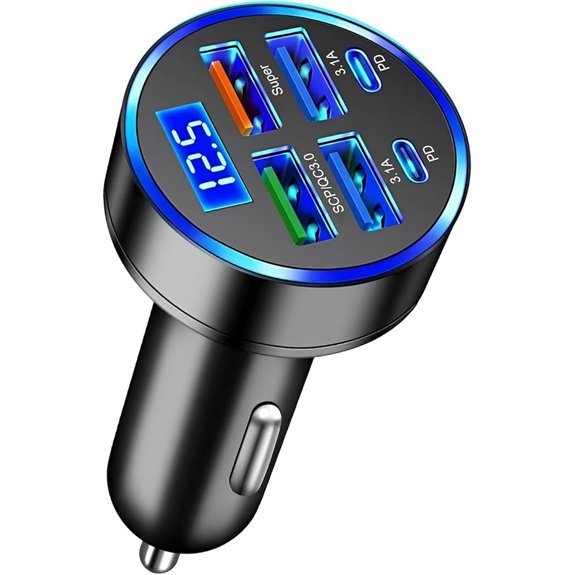 Car USB 6-in-1 Fast Charger (66W QC3.0)