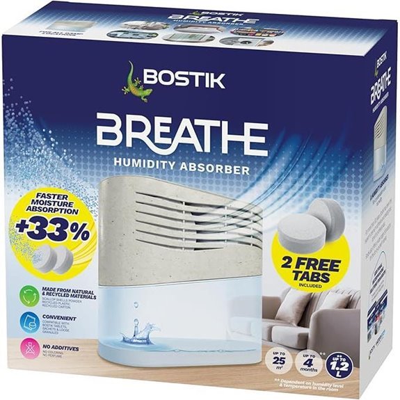 Bostik Breathe Dehumidifier for Home and Caravans