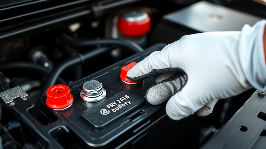 identify battery terminals correctly