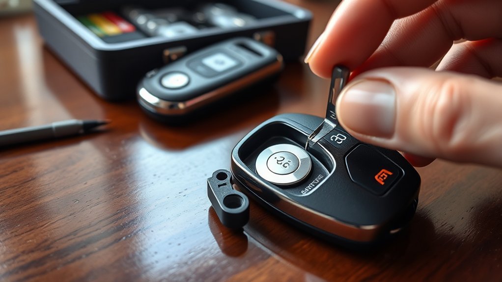 identify key fob battery