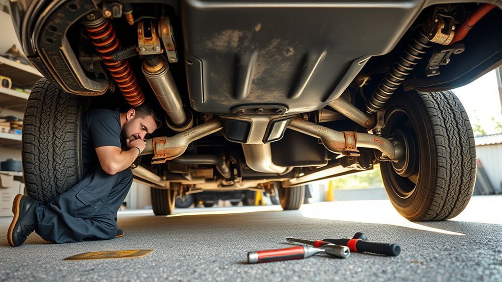 inspect underbody for integrity