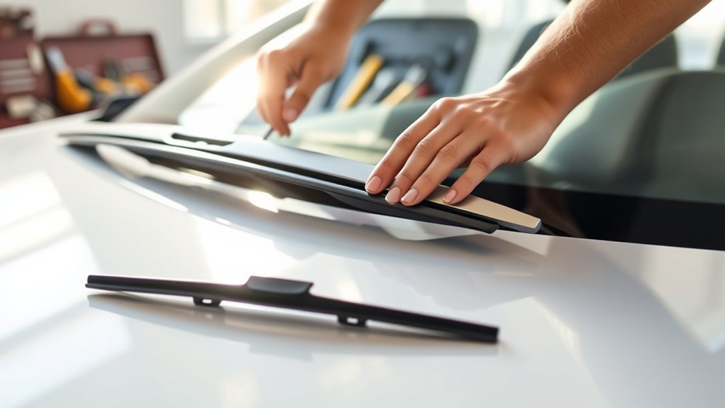 install new wiper blades