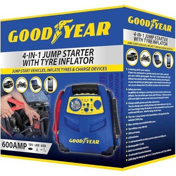 Goodyear 4-in-1 Jump Starter with Air Compressor