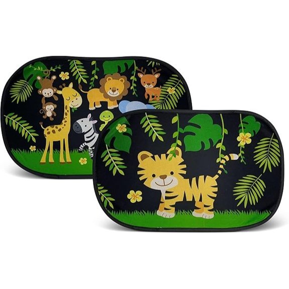 HECKBO Car Sun Visor Jungle Animals (2-Pack)