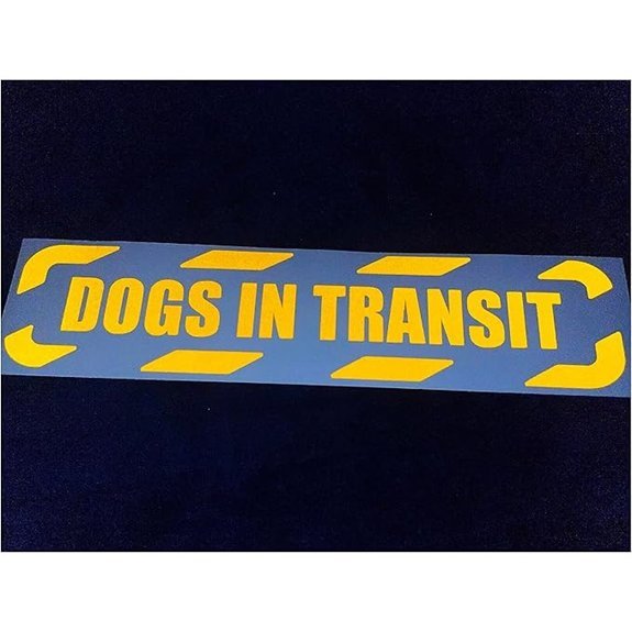 Dogs in Transit Reflective K9 Patrol Stickers