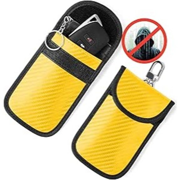 Upgraded Faraday Bag for Key Fob (2 Pack)