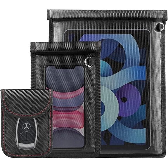 Faraday Key Fob Protector Bags - 3 Pack