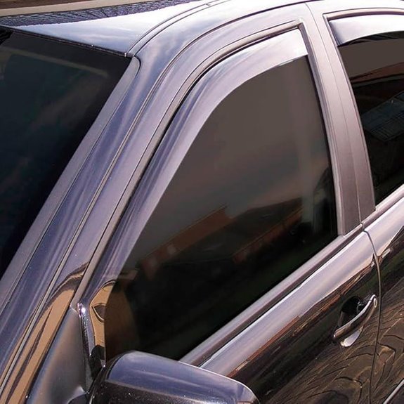 ClimAir Window Visors Dark compatible with Kia Niro II (SG2) 2023 Black