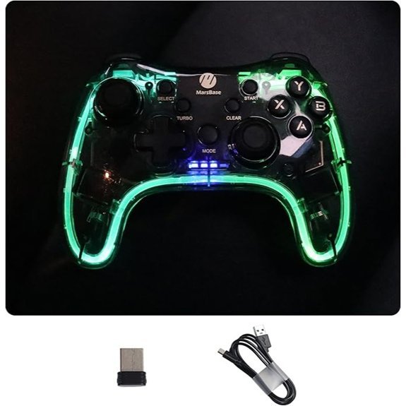 Tesla Game Controller with LED and Vibration