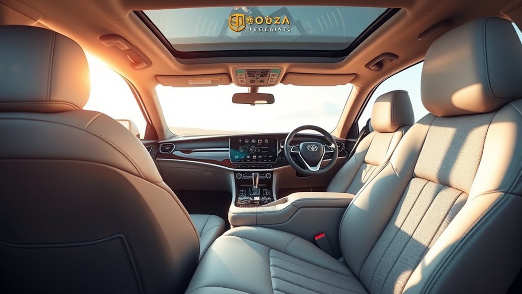 luxurious interior with technology