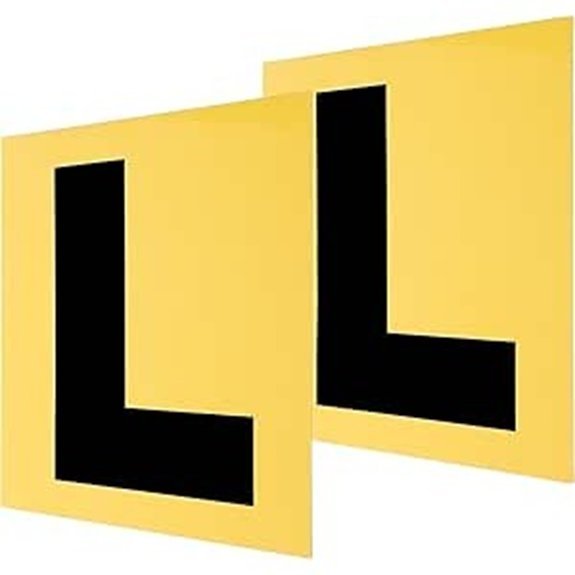 Healeved Magnetic L Plates for Car Learner Drivers