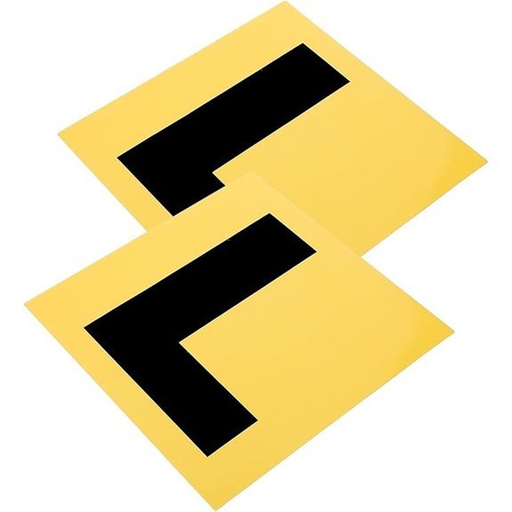 2pcs Magnetic L Plates for Student Driver Signs